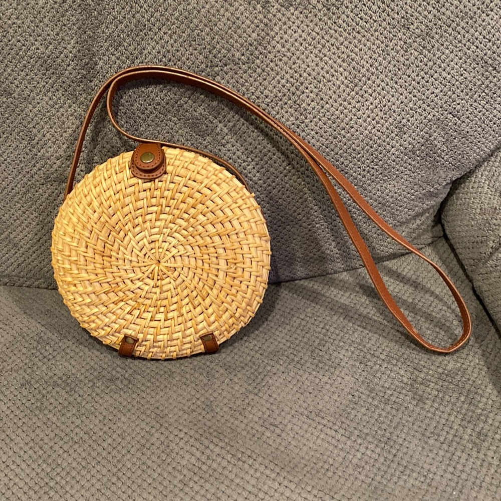 J.Crew Rattan Bag